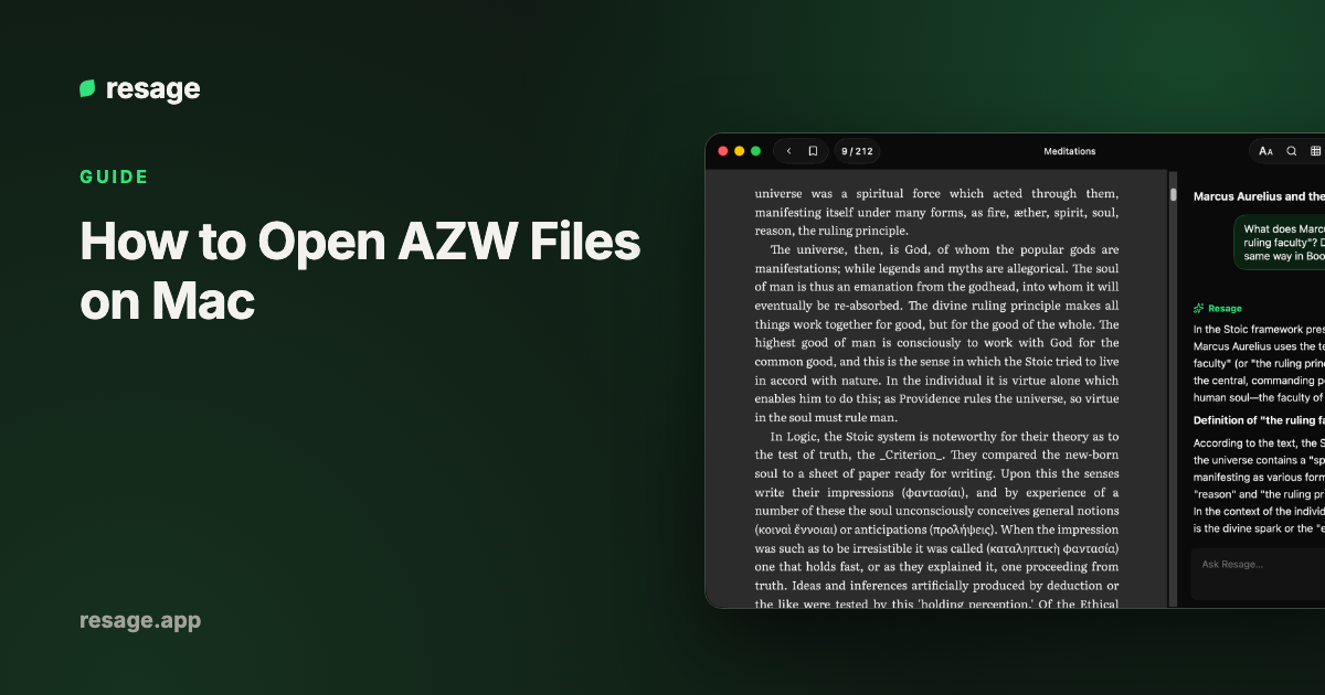 How to Open AZW Files on Mac (And Why Many Won't Open)