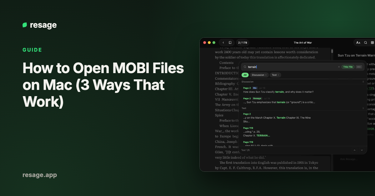How to Open MOBI Files on Mac (3 Ways That Work)